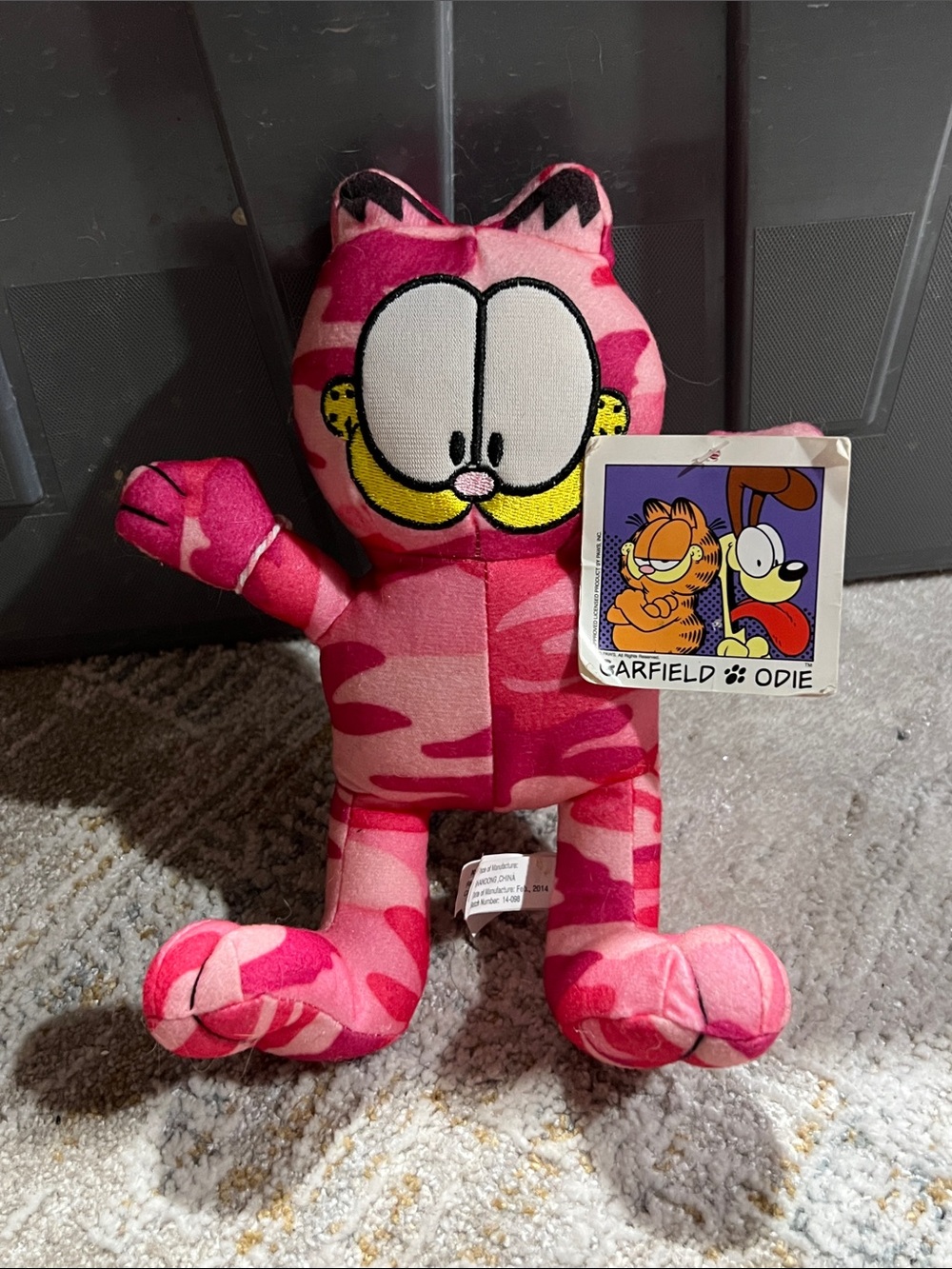 Garfield Plush Toy - Pink Camo Garfield by toy factory